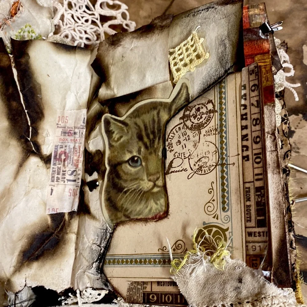 Antique Gothic Grunge junk journal - Picture 10 of 13